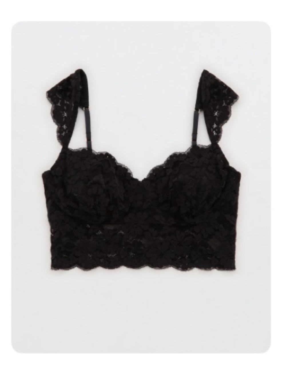 Aerie Show Off Chenille Lace Wireless Bralette